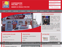 Tablet Screenshot of carrosserieroland.com